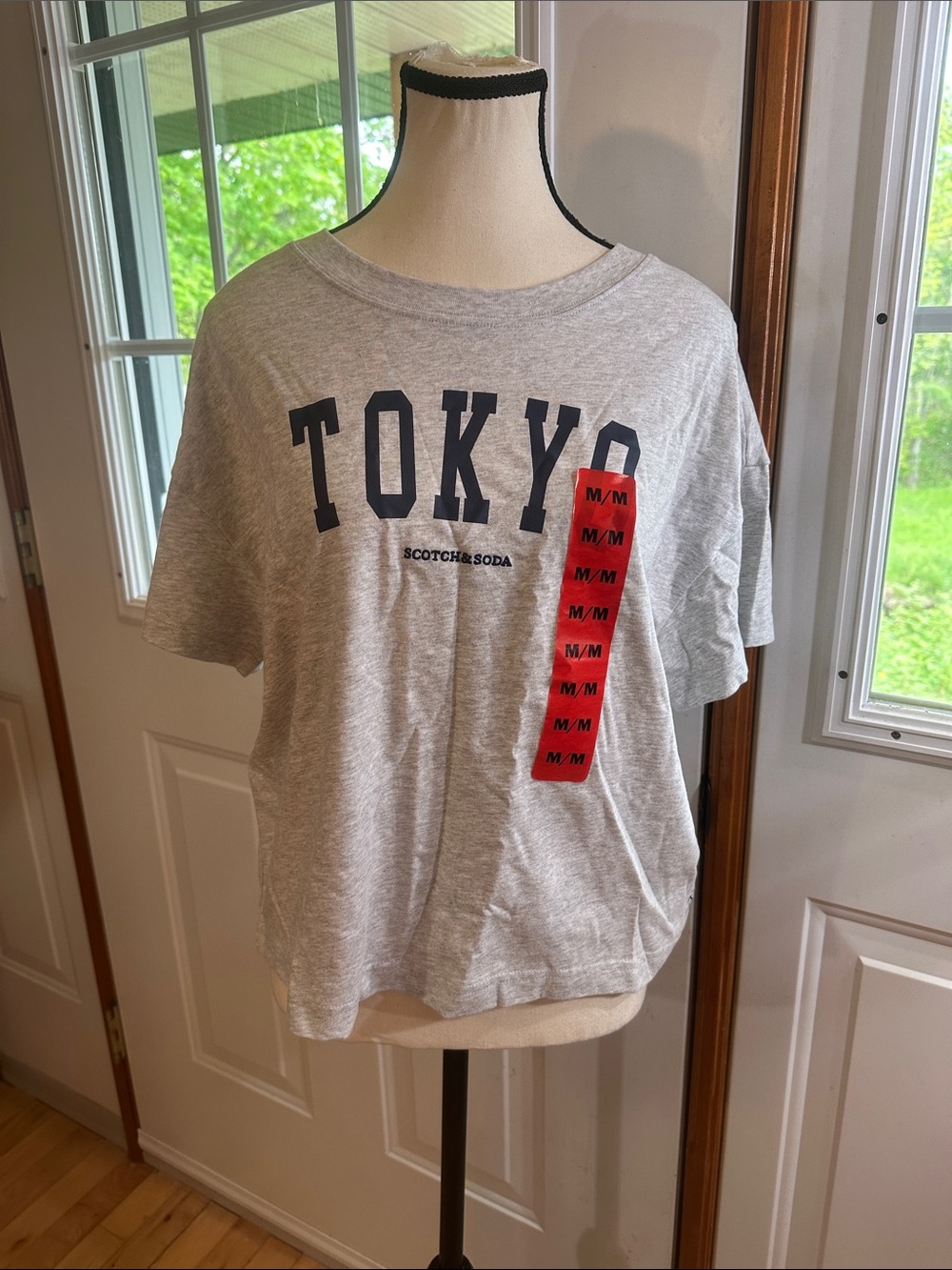 NWT Scotch & Soda Light Gray TOKYO Tee